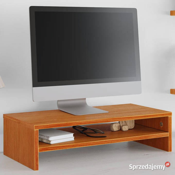 Podstawka na monitor woskowy brąz 50x24x13 lita