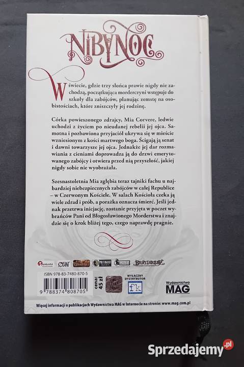 Jay Kristoff Nibynoc Księga pierwsza MAG 2017 r Koźminek sprzedam