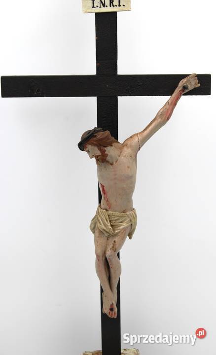 Krucyfiks Jezus na krzyżu rzeźba XVIIIXIX wiek wielkopolskie Poznań