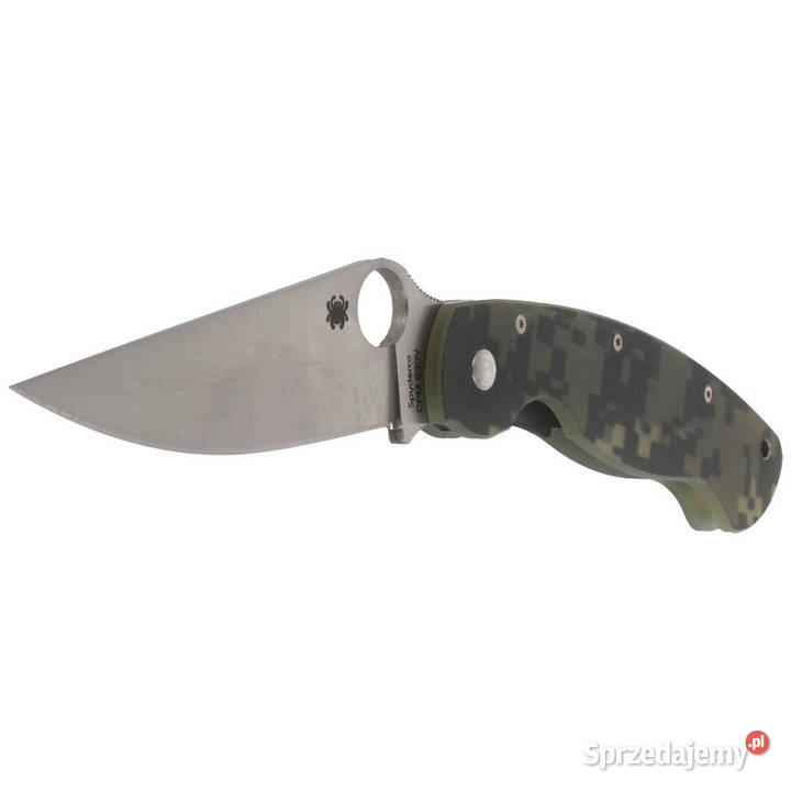 Nóż składany Spyderco Military G10 Camo Plain Warszawa