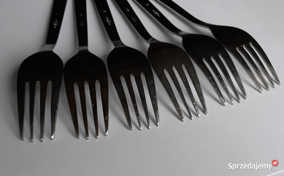 Widelce obiadowe 2 KONWALIE Gerlach sztućce PRL Dąbrowa Górnicza