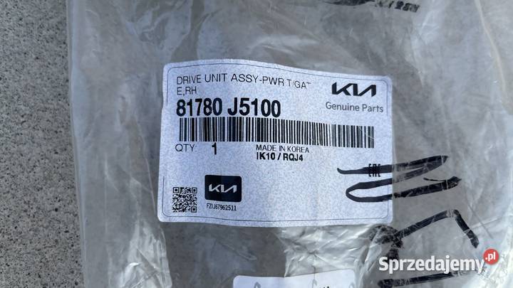 KIA STINGER siłownik elektryczny bagażnika Nur sprzedam