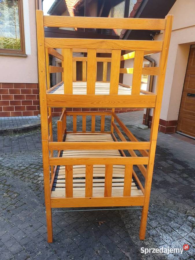 Łóżko piętrowe 3 osobowe z szufladami Rybnik