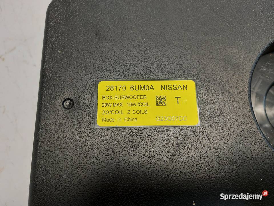 Nissan XTRAIL T33 IV 2023r Głośnik basowy sprzedam