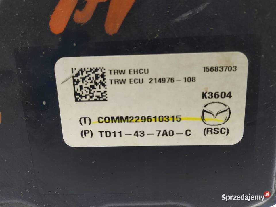 POMPA ABS TD11437A0C Mazda CX9 I 2006 świętokrzyskie