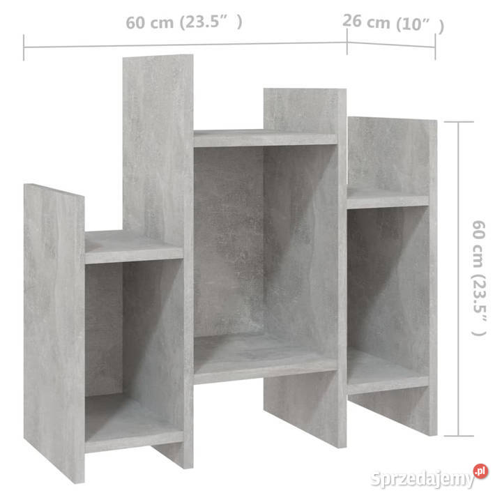 Szafka boczna szarość betonu 60x26x60 WM806287 Warszawa