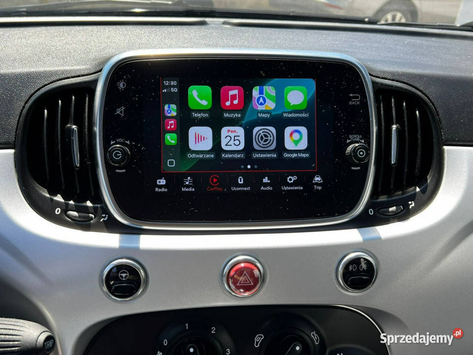 Fiat 500 Salon Hey Google Panorama CarPlay I immobilizer Baranowo