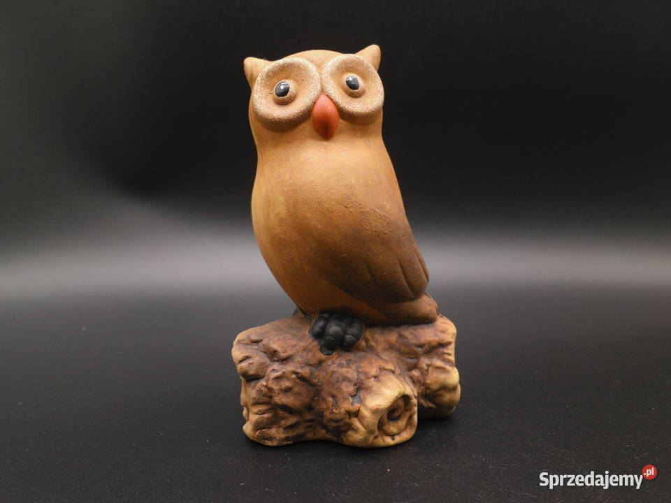 Ceramiczna figurka sowa Antyki, Sztuka, Kolekcje Raszków