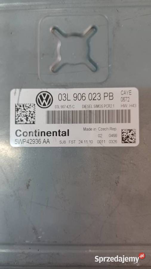 VW CADDY 16 TDI KOMPUTER STEROWNIK 03L906023PB Pozostałe Rakoniewice