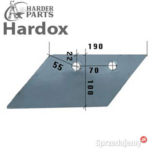 Lemiesz przedpłużka HARDOX 066873L do pługa nieuszkodzony Części zamienne podlaskie Suwałki