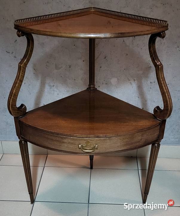 Szafka narożna z szufladą antyk Wwa Warszawa