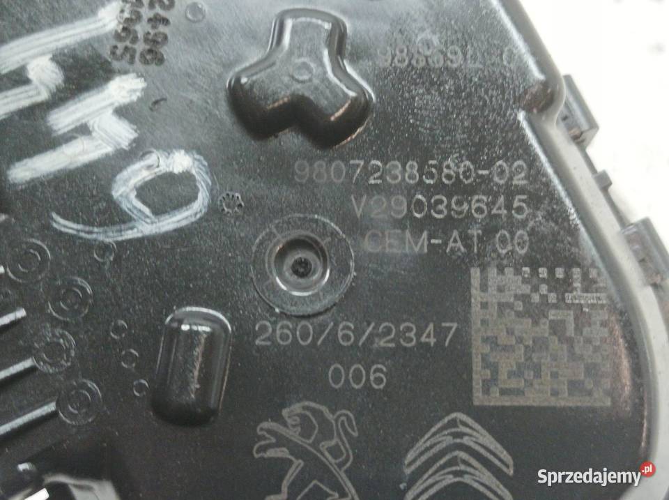 PRZEPUSTNICA 9807238580 16 BLUE HDI Citroen C4 Przepustnice świętokrzyskie