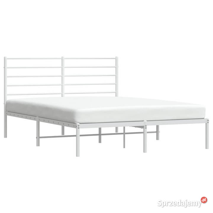 Łóżko Metalowe Białe Rama Łóżka Ze Stelażem 90cm Warszawa sprzedam
