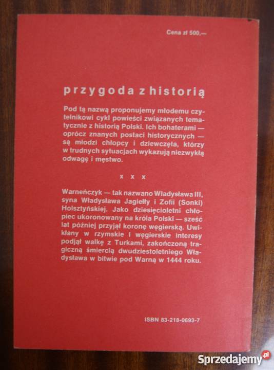 Mieczysław Smolarski Warneńczyk Rok wydania 1988 Parczew