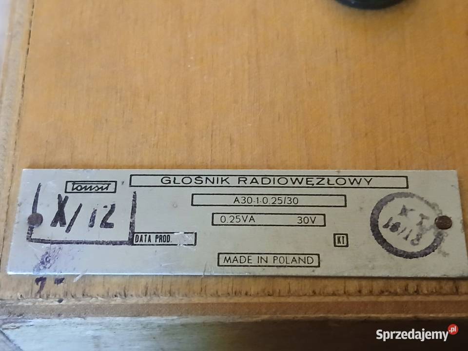 Glosnik z czasów PRL y małopolskie
