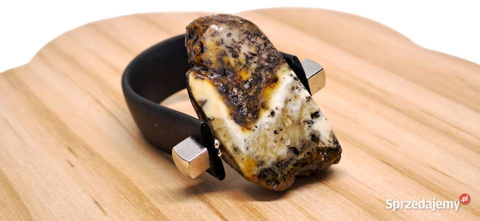 Pierścionek z bursztynu BURSZTYN polerowany mazowieckie Warszawa