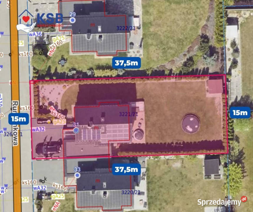 Dom 1035m2 garaż działka 563m2 Rumiankowa śląskie Tarnowskie Góry
