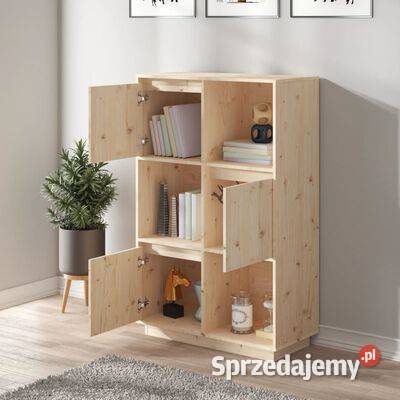 vidaXL Wysoka szafka 74x35x117 lite drewno Warszawa