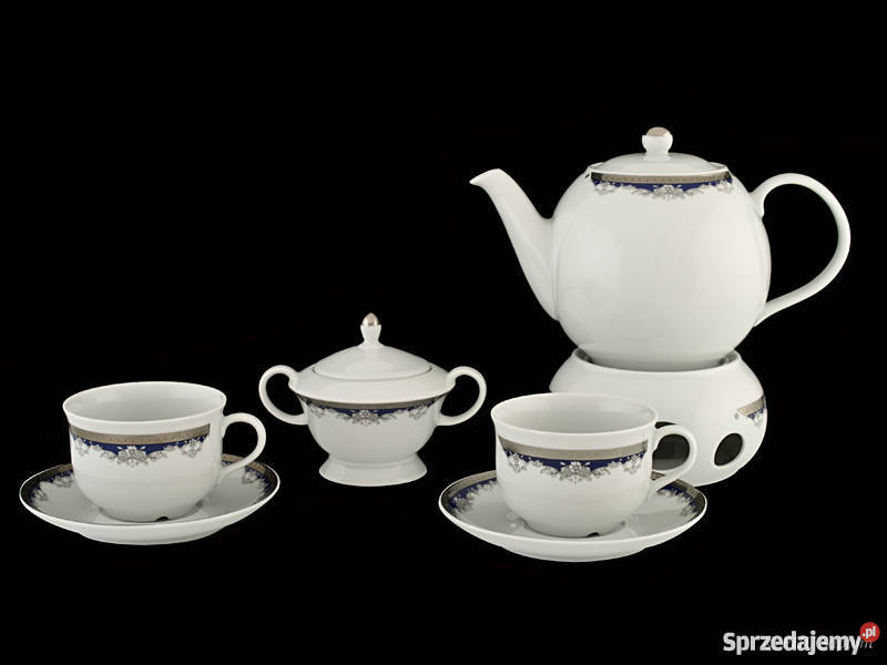 Serwis do kawy Arabic Nordic Caliope 12osobowy Porcelana i szkło Wałbrzych