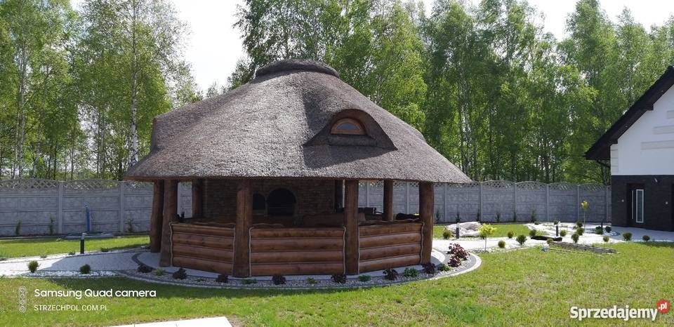 Altana trzciną strzecha domki dachy Radom