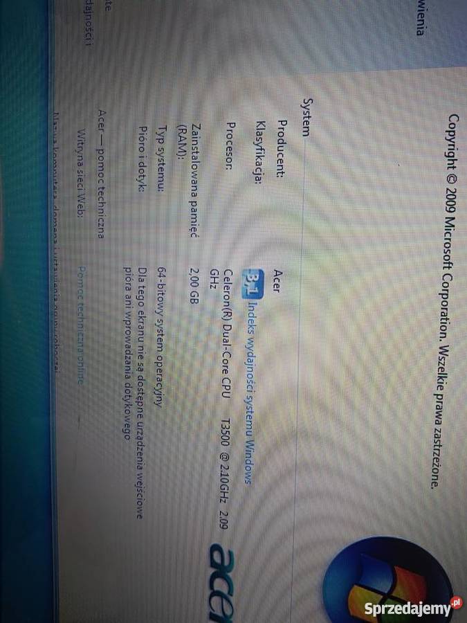 laptop Lenovo G550 Uszkodzona matryca Szczerców