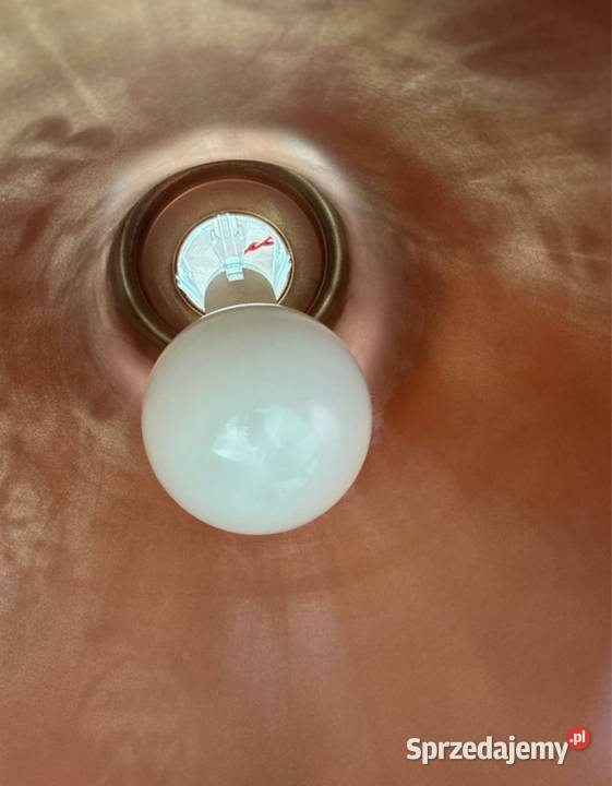 Industrialna Lampa wisząca z gazetowym wzorem Lampy wiszące Katowice