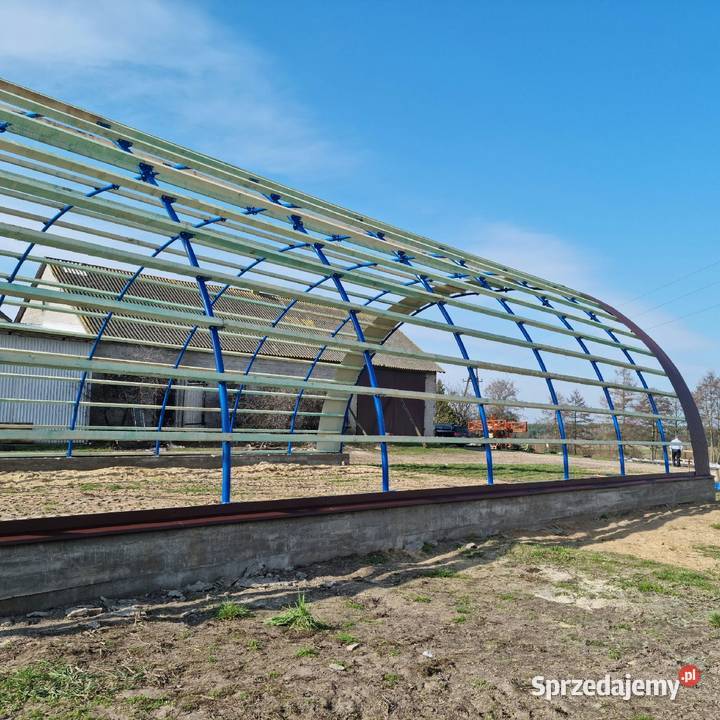 Hala łukowa 11m konstrukcja wiata na słome garaż Lisków sprzedam