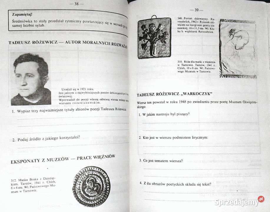 Język polski Zeszyt ćwiczeń kl 8 Elżbieta Rok wydania 1992 Chełm