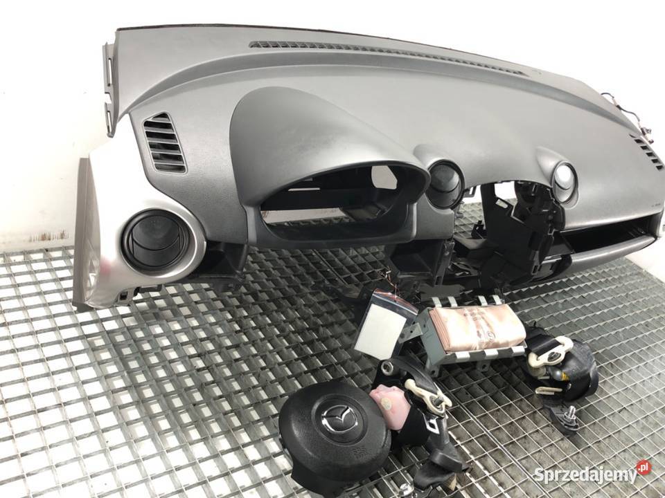 KOKPIT PODUSZKI PASY KOMPLET MAZDA 2 DE