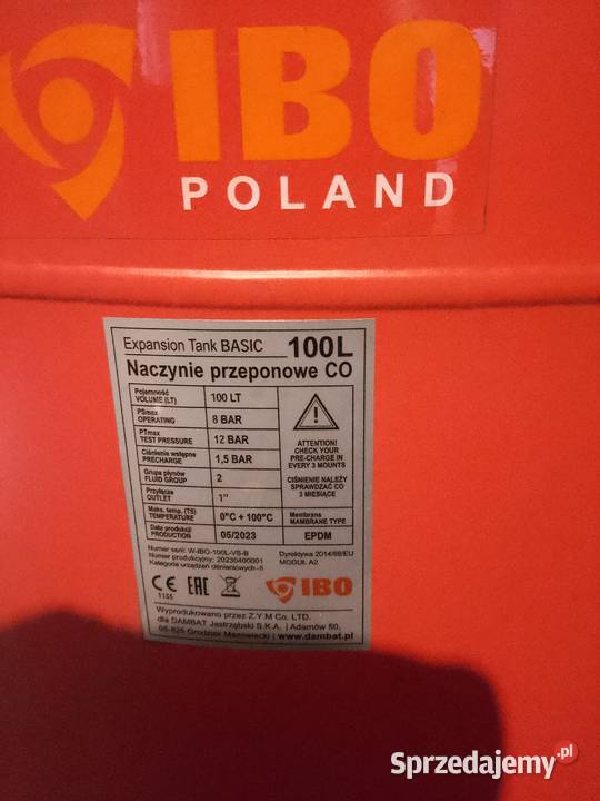 boiler podciśnieniowy 100l Zbiersk sprzedam
