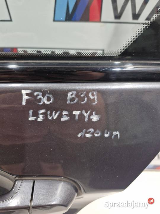 BMW F30 DRZWI LEWY TYŁ TYLNE B39 MINERALGRAU Drzwi sprzedam