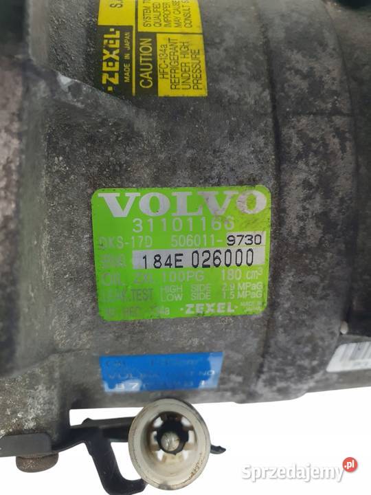 SPRĘŻARKA KLIMATYZACJI Volvo C70 S60 V70 II 24 B Układ elektryczny, zapłon Chełm