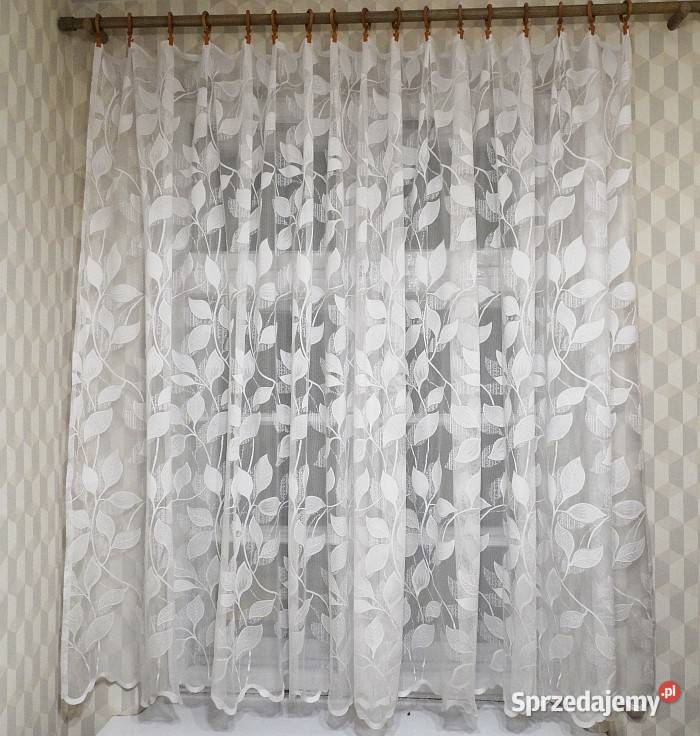Firanka pokojowa motyw roślinny szerokość 34 m śląskie Gliwice