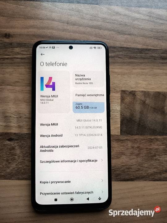 Redmi note 10S 6128 Biała