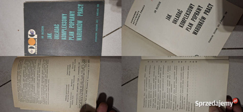 1 wydanie niezwykle rzadki poradnik BHP z 1969 Łęczyca