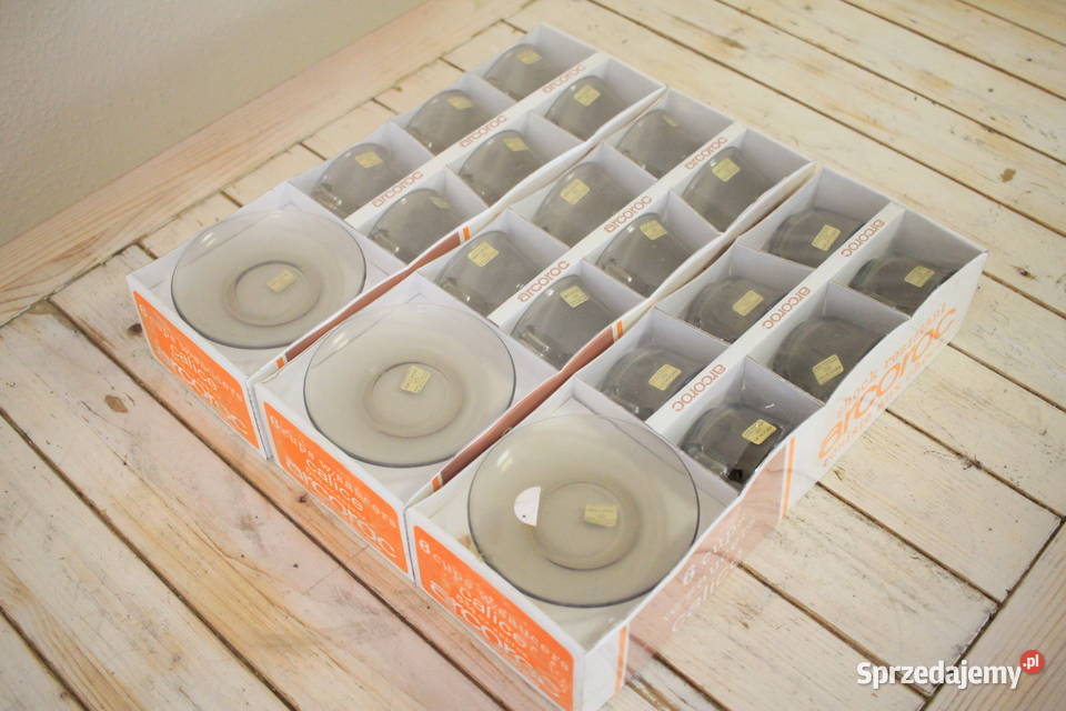 Zestaw filiżanek ze spodkami 6 sztuk NOWE