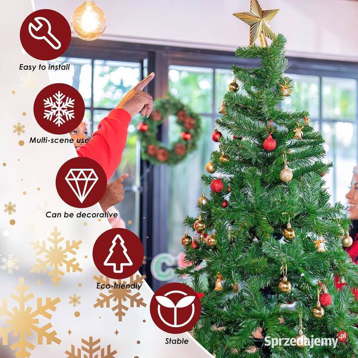 Choinka sztuczna CCLIFE 150 zielona Jadowniki