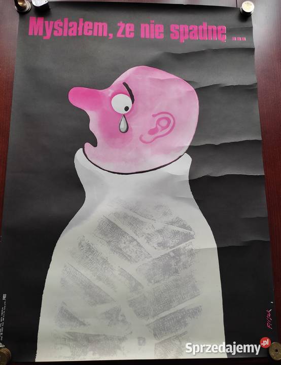 Plakaty o tematyce BHP inne PRL