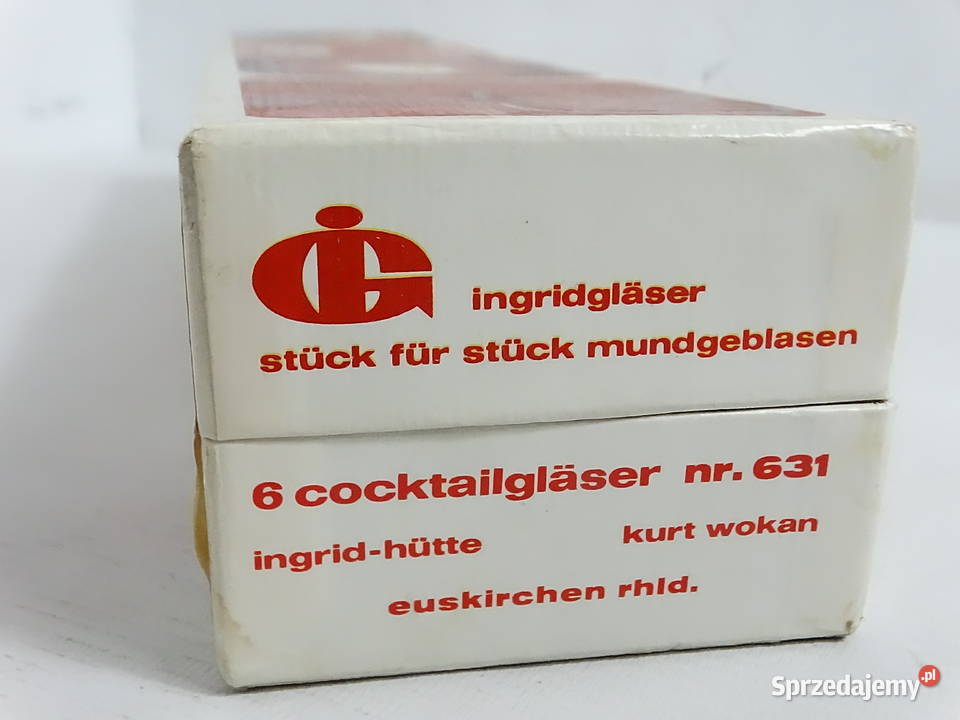Kultowy komplet szklanek Whiskypott IngridHtte lubelskie Biłgoraj