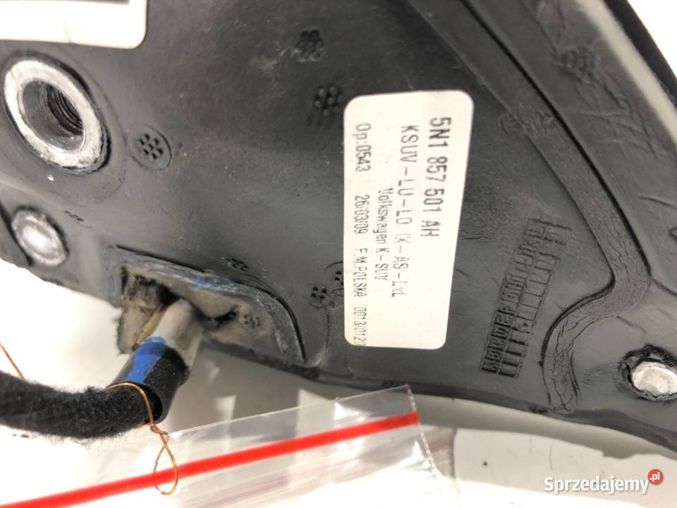 LUSTERKO LEWY VW TIGUAN SUV 0718 ZEWNĘTRZNE LEWA