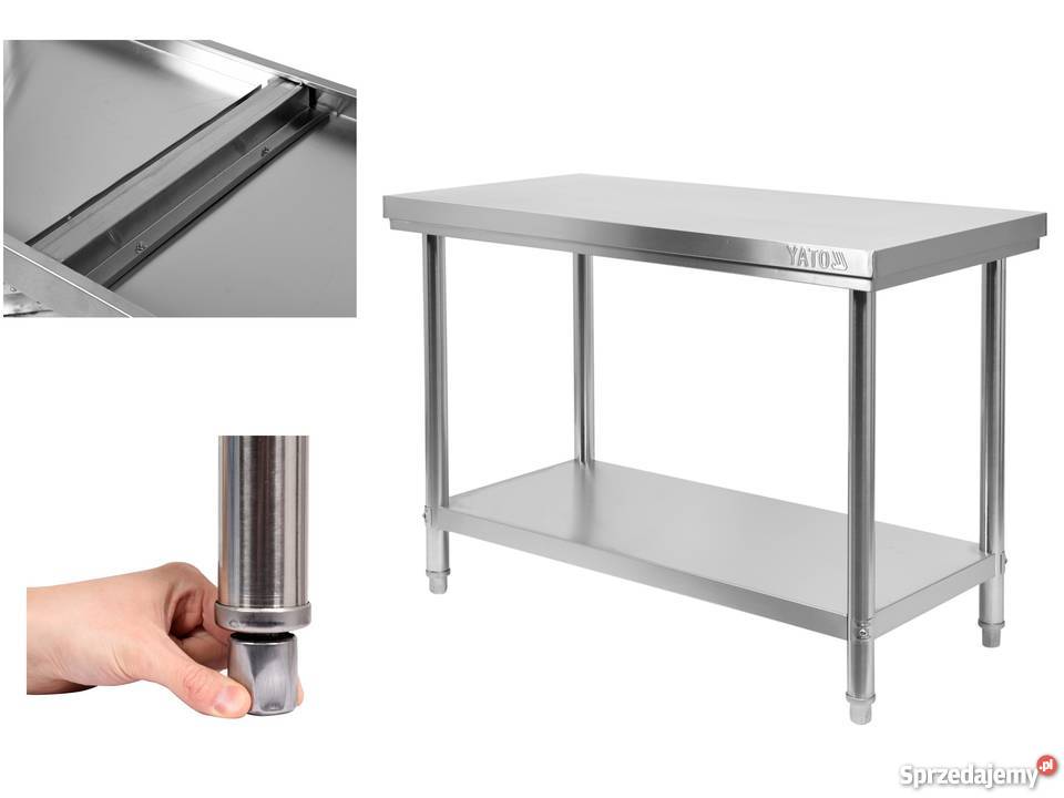 Yato stół ze stali nierdzewnej z półką 100x60 Częstochowa
