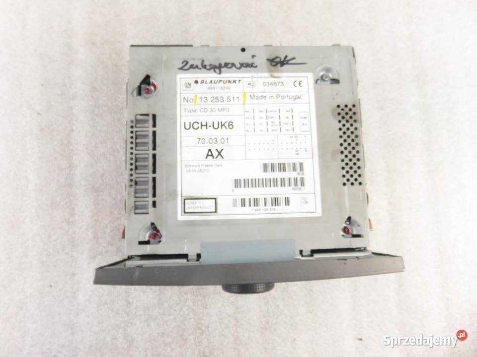 RADIO OPEL VECTRA C Kombi Z02 13253511 sprzedam