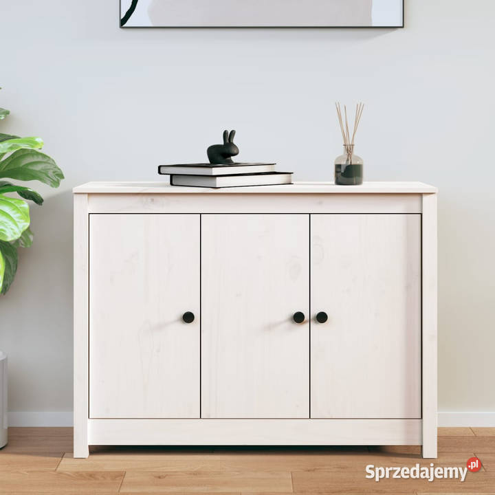 Szafka biała 100x35x74 lite drewno sosnowe Warszawa