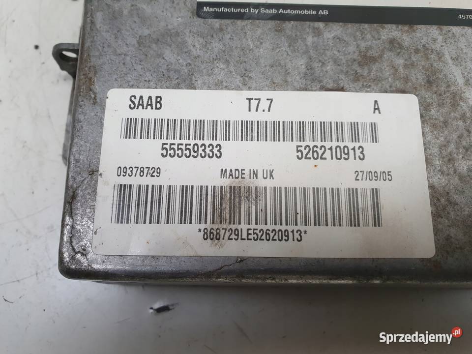 Saab 95 95 I 20 T turbo STEROWNIK SILNIKA osobowe Rudka