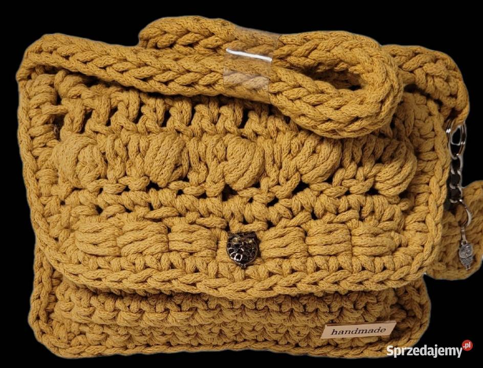 Torebka ze sznurka bawełnianego 22cm