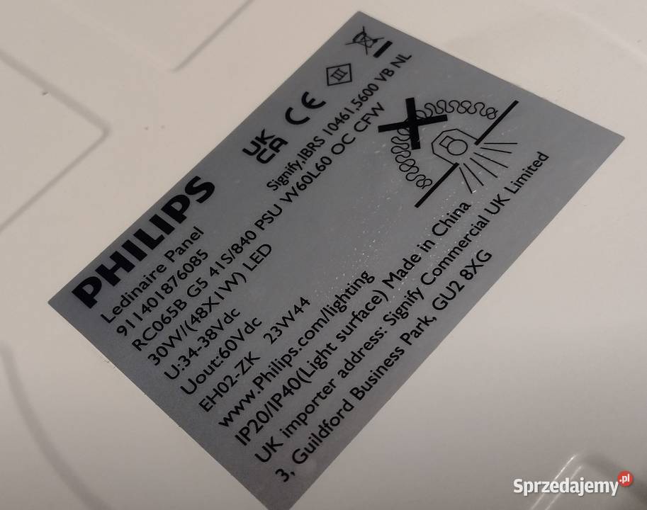 panel sufitowy PHILIPS Ledinaire RC065B 30W