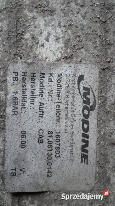 Interculer MAN L 2000 M2000 MODINE Zbiersk