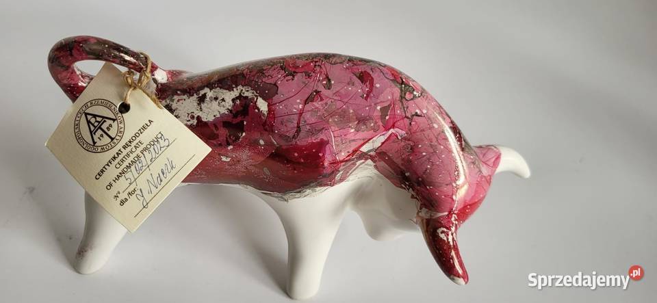 Znak zodiaku BYK Figurka Byczek ceramiczny Sierakowice sprzedam