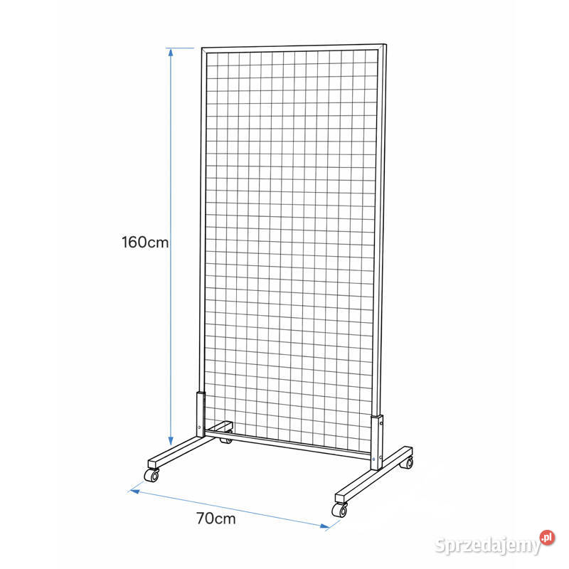 stojak ekspozycyjny z kratą czarny Biznes i Przemysł małopolskie Kraków