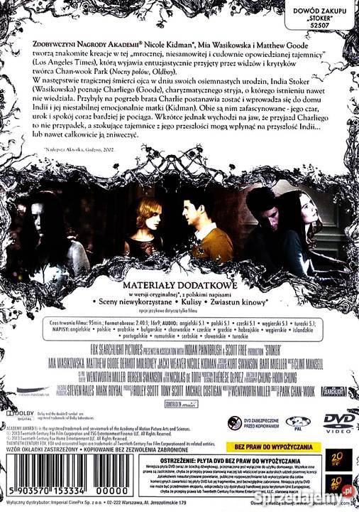 STOKER MIA WASIKOWSKA NICOLE KIDMAN Kalisz